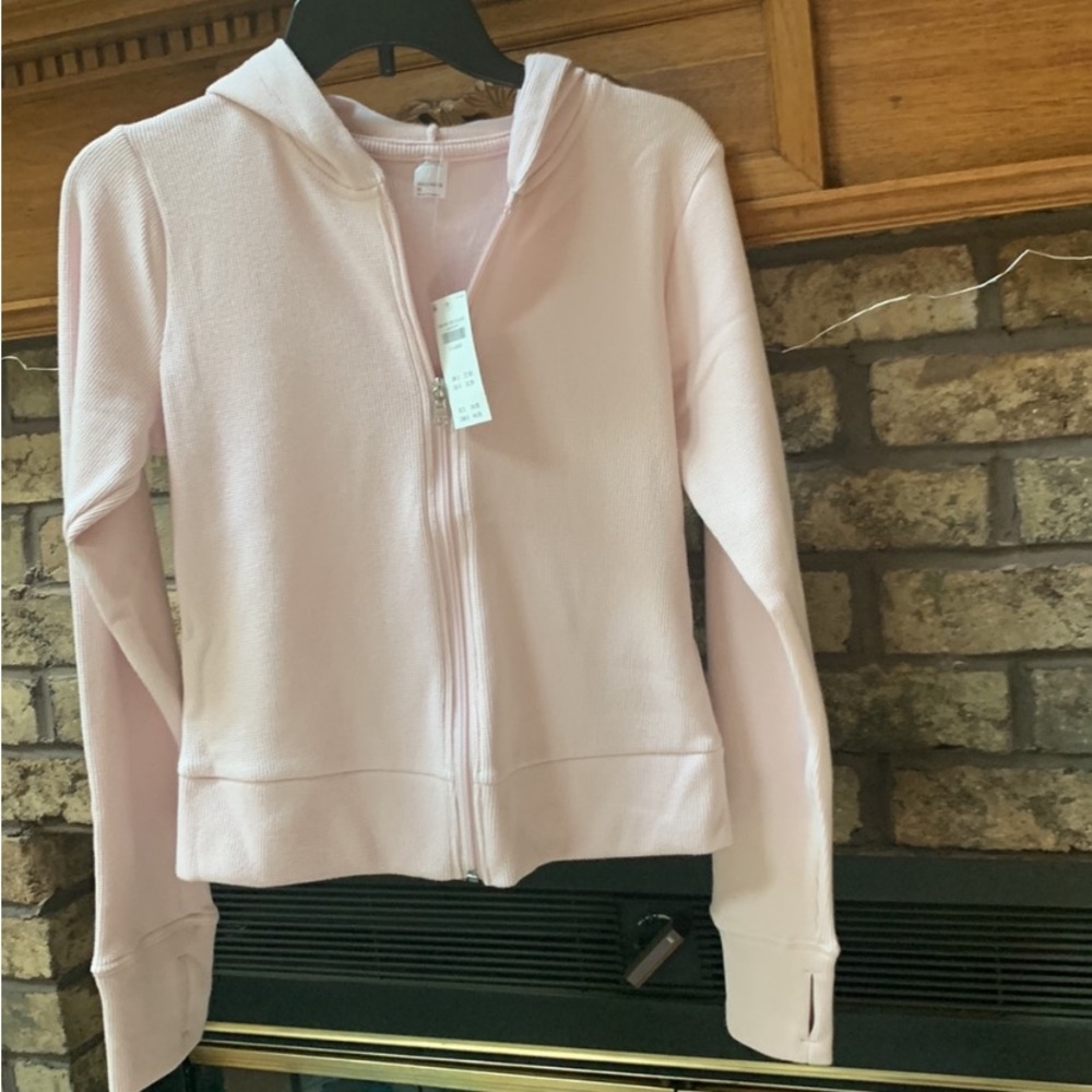 Gilly Hicks XL Pink Waffle-Knit soft jacket womens from hollister new!!
